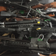 In this handout image provided by New Zealand Police, collected firearms are seen at Riccarton Racecourse on July 13, 2019 in Christchurch, New Zealand.
